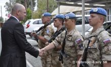 Predseda parlamentu navtvil vojakov na Cypre